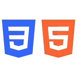 The HTML and CSS logos.